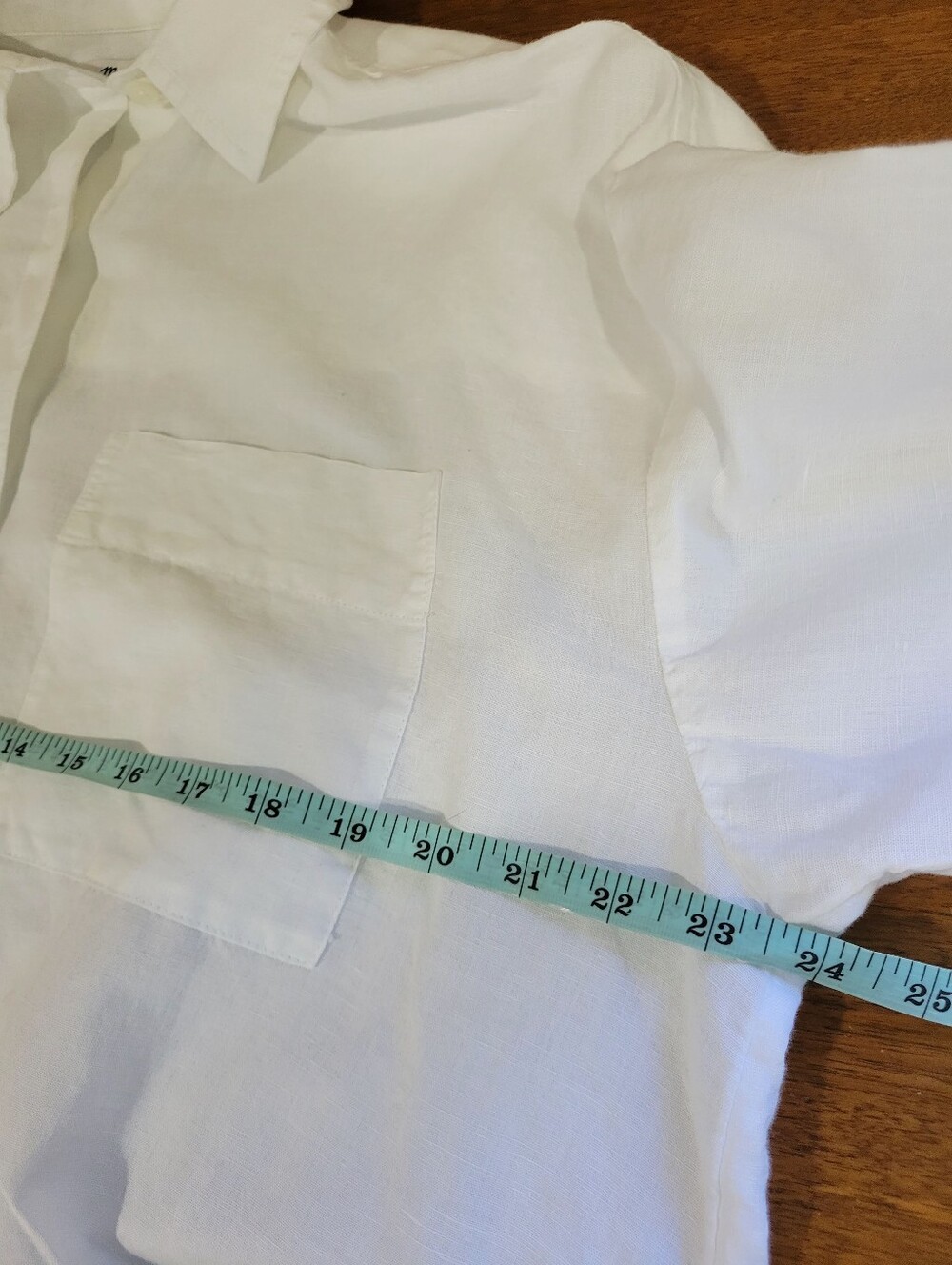 Madewell Straight-Hem Shirt in Linen NU445 Size M White - Picture 6 of 9